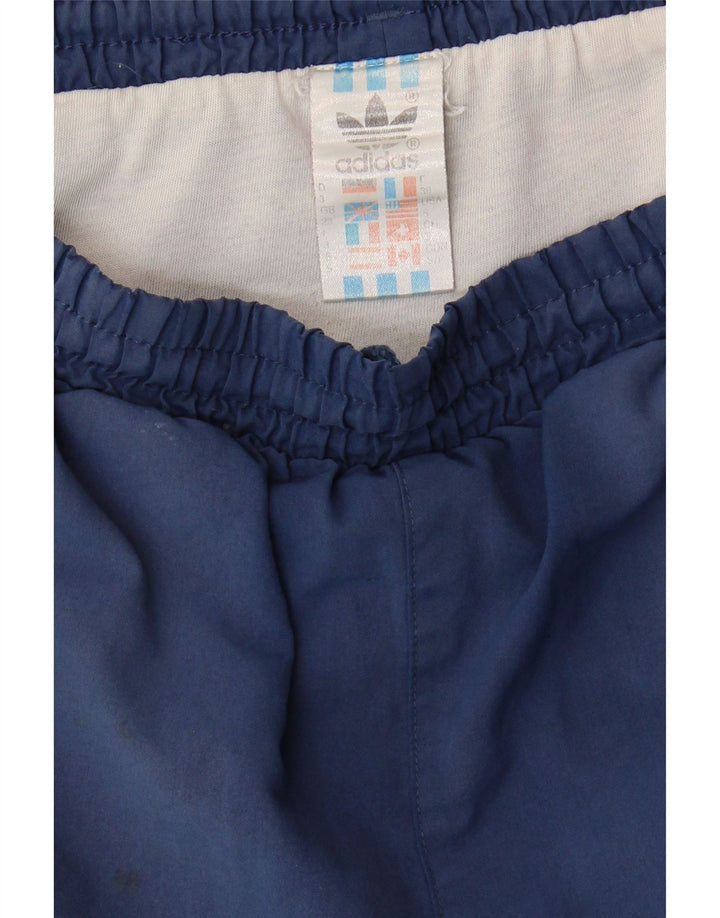 ADIDAS Mens Swimming Shorts Small  Navy Blue Colourblock Polyester Vintage Adidas and Second-Hand Adidas from Messina Hembry 