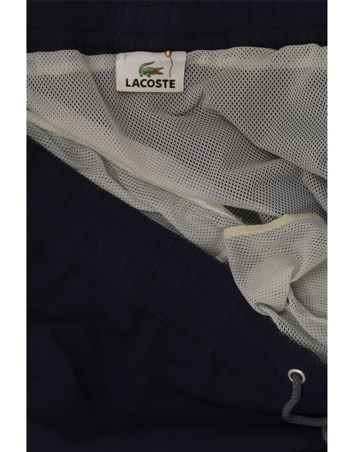 Lacoste Short de bain homme taille 7 2XL bleu marine polyester
