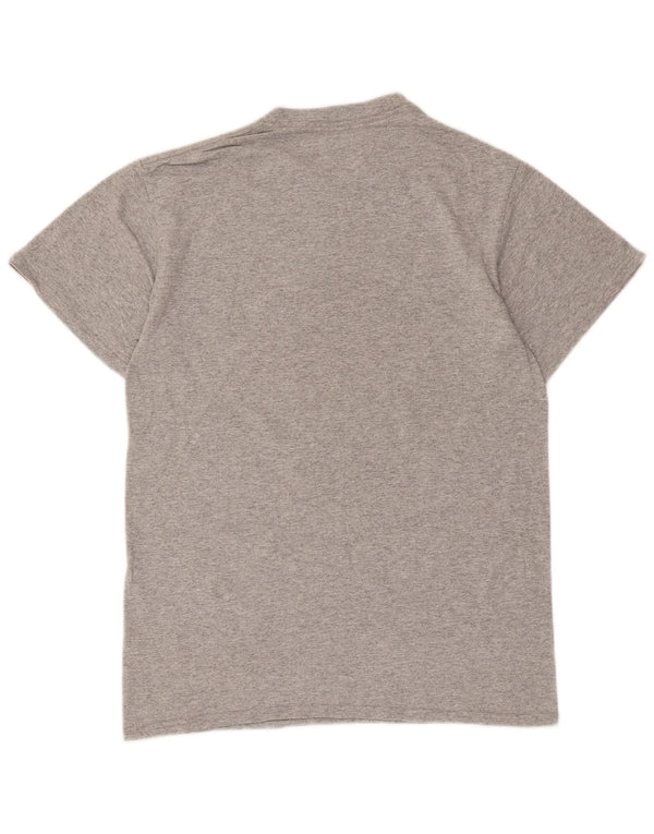 Majestic Hommes Houston Astons T-Shirt Graphique Haut Petit Gris Moucheté Coton