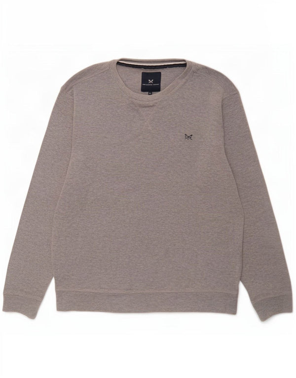 Crew Clothing Sweat-Shirt Homme XL Gris Moucheté Coton