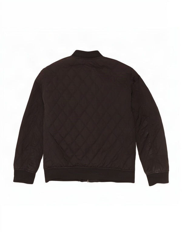 Zara Veste matelassée pour homme UK 38 Medium Noir Polyester