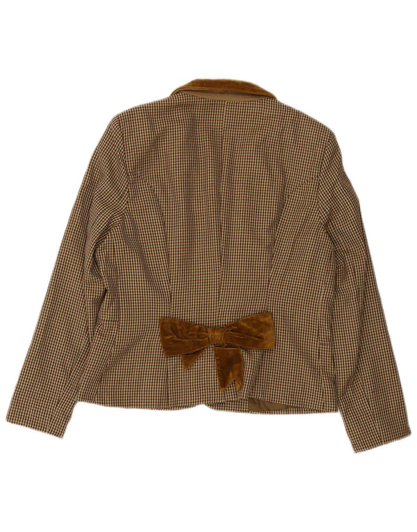 Moschino Veste Blazer Pas Cher Et Chic Pour Femme UK 12 Beige Moyen Classique