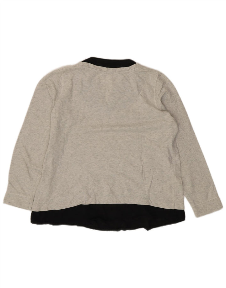 Marks & Spencer Sweat-shirt pour femme UK 16 Large Gris Colorblock