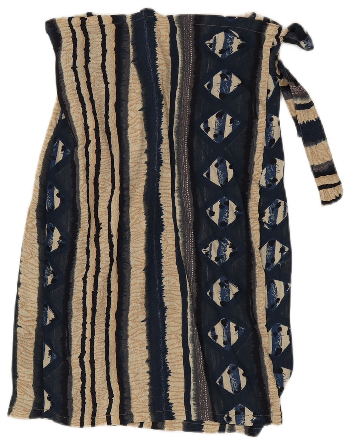 Kenzia Femme Jupe Portefeuille Large W32 Rayé Multicolore