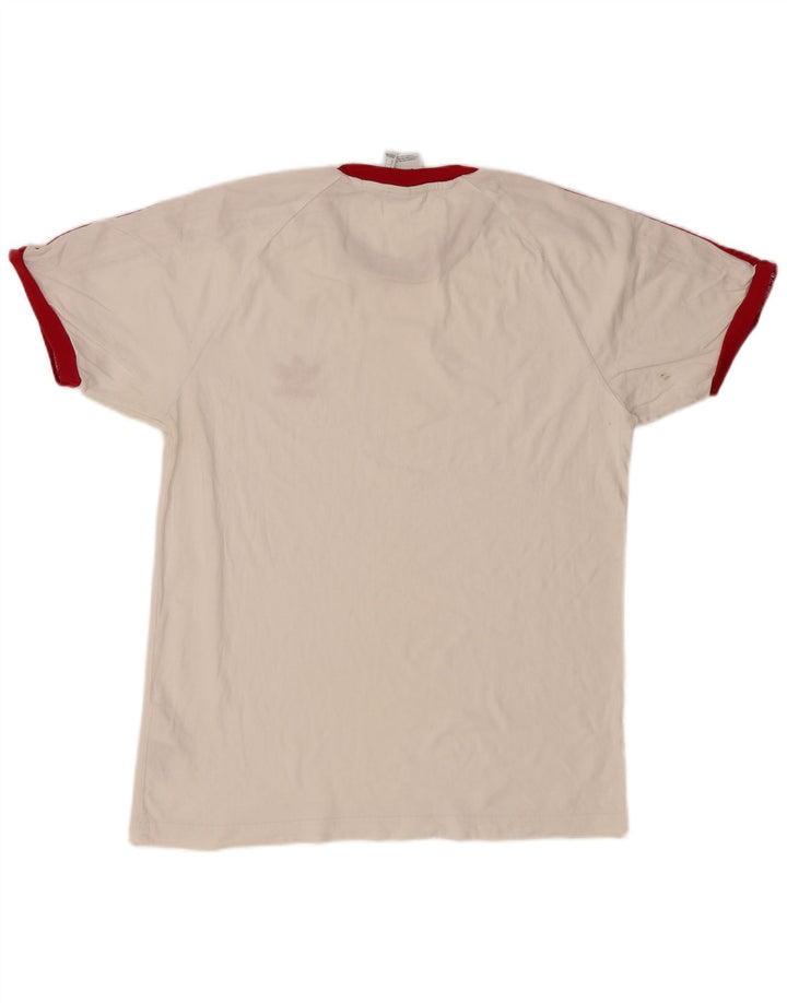 Adidas T-shirt pour homme en coton blanc cassé