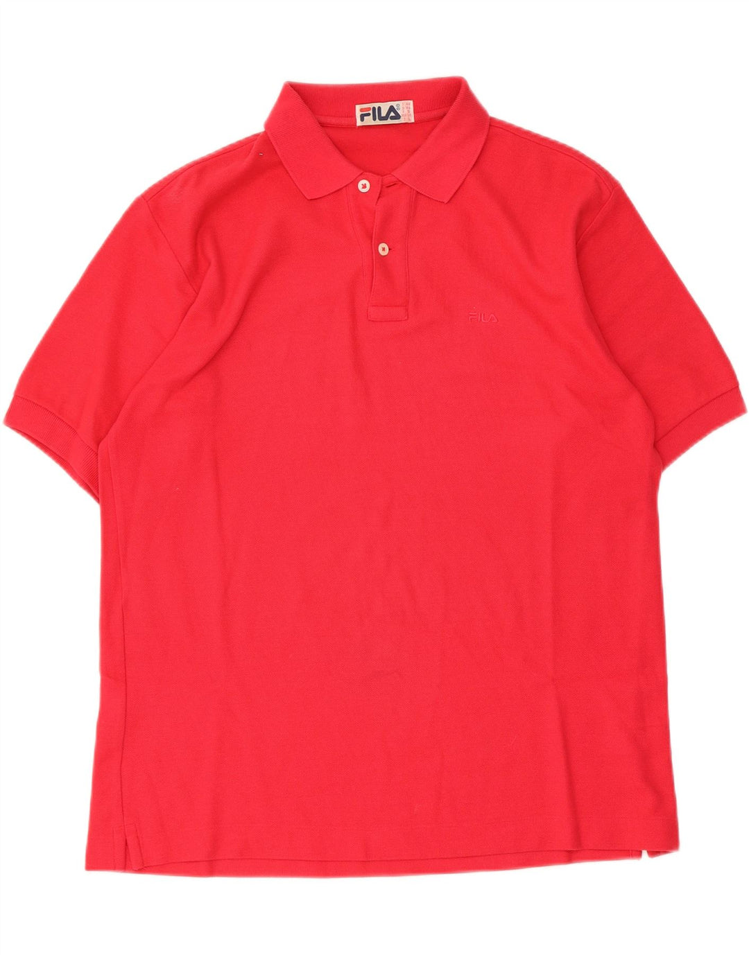 Fila Polo Homme IT 48 Rouge Moyen Coton