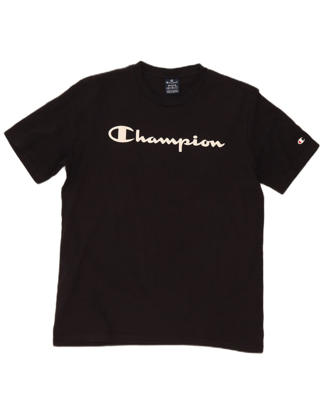 Champion T-Shirt Graphique Homme Noir Moyen