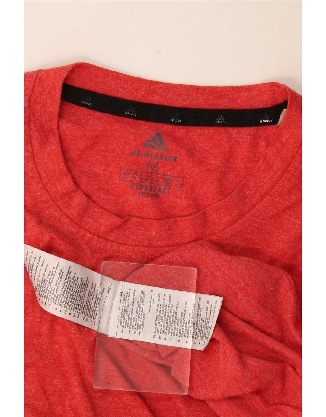 Adidas Homme Aeroready T-Shirt Haut Rouge Moyen Polyester