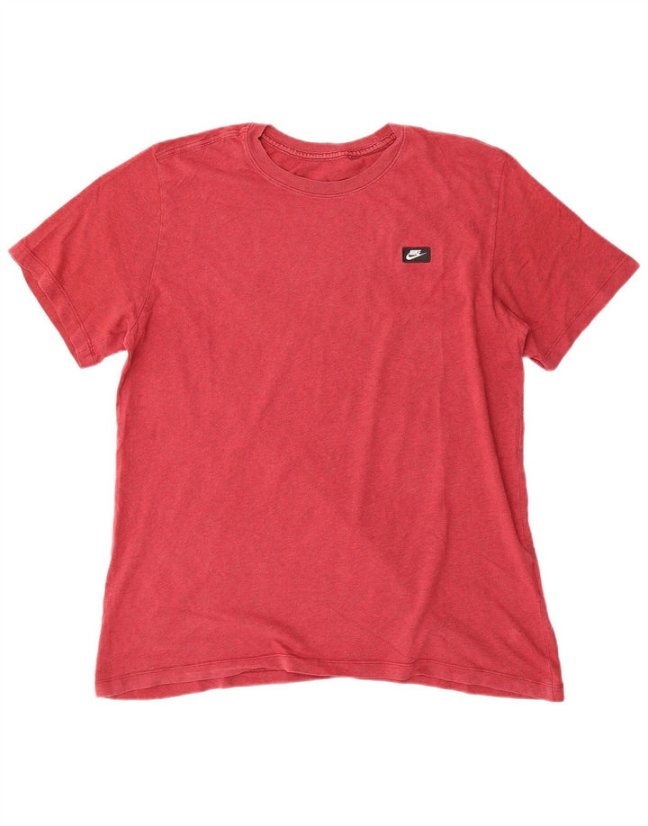 Nike T-Shirt Homme Grand Rouge Coton