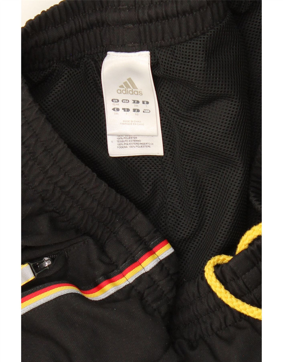 ADIDAS Pantalon de survêtement pour homme UK 42/44 Large W36 L30 Noir Polyester
