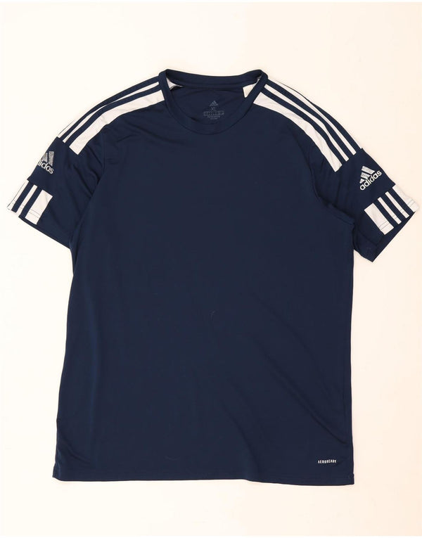 Adidas Homme Aeroready T-Shirt Top XL Bleu Marine Polyester
