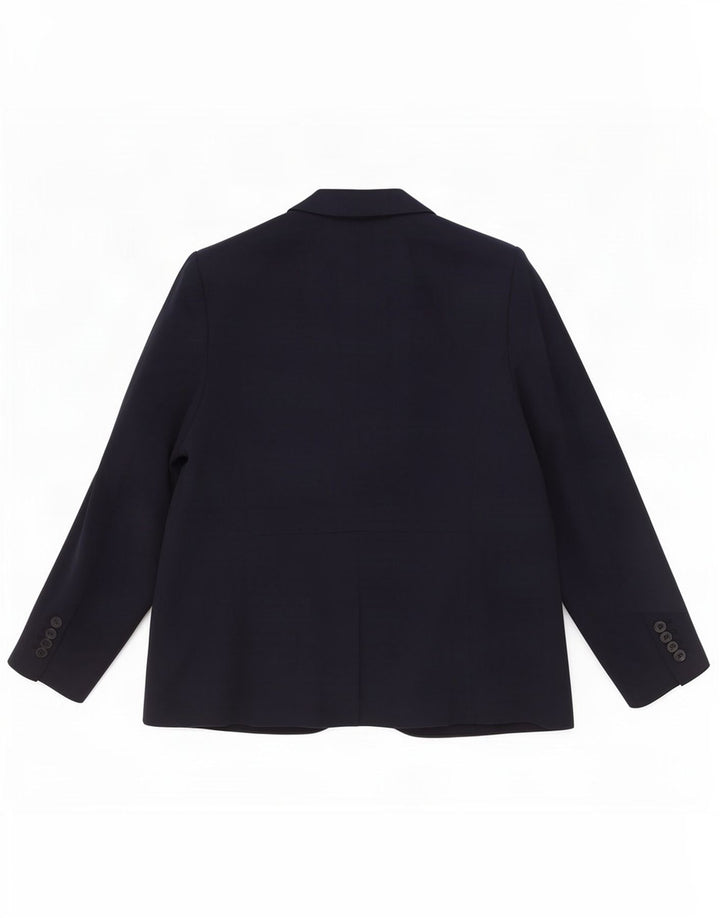 Marks & Spencer Veste blazer à 1 bouton pour femme UK 22 3XL Bleu marine Polyester