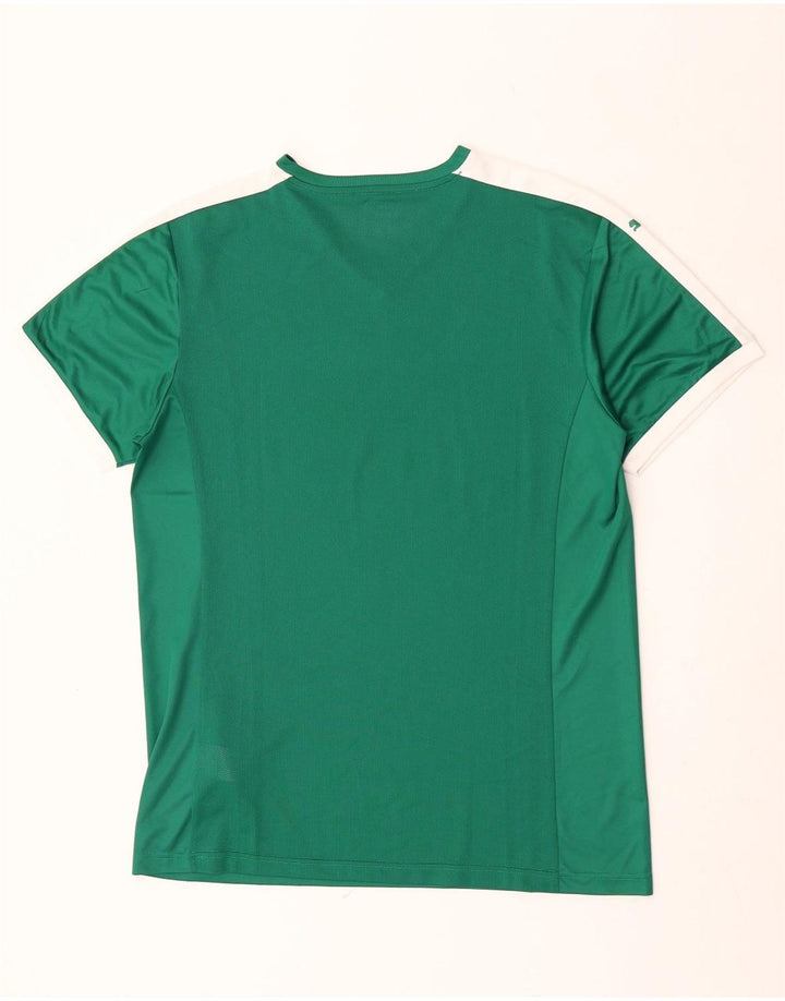 Puma T-Shirt Top XL Homme Vert Colorblock Polyester