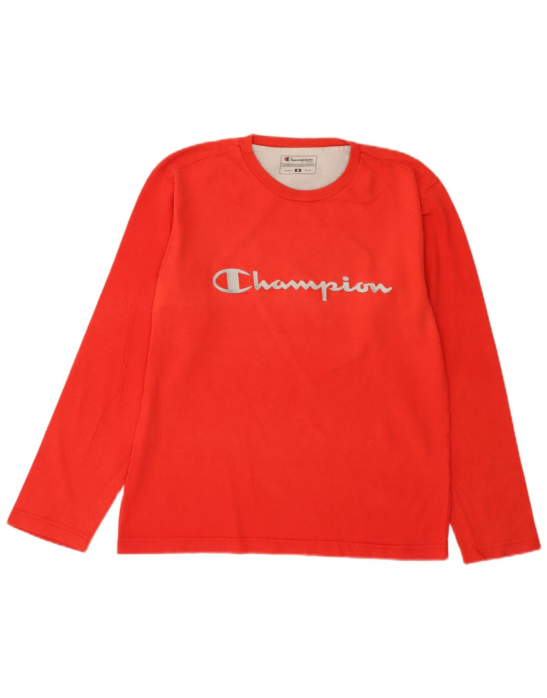 Champion Haut graphique à manches longues pour homme Petit coton rouge