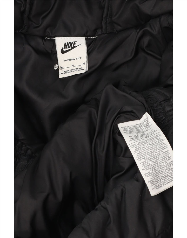 Nike Veste matelassée à capuche Therma-Fit pour homme UK 38 Noir Moyen Polyester