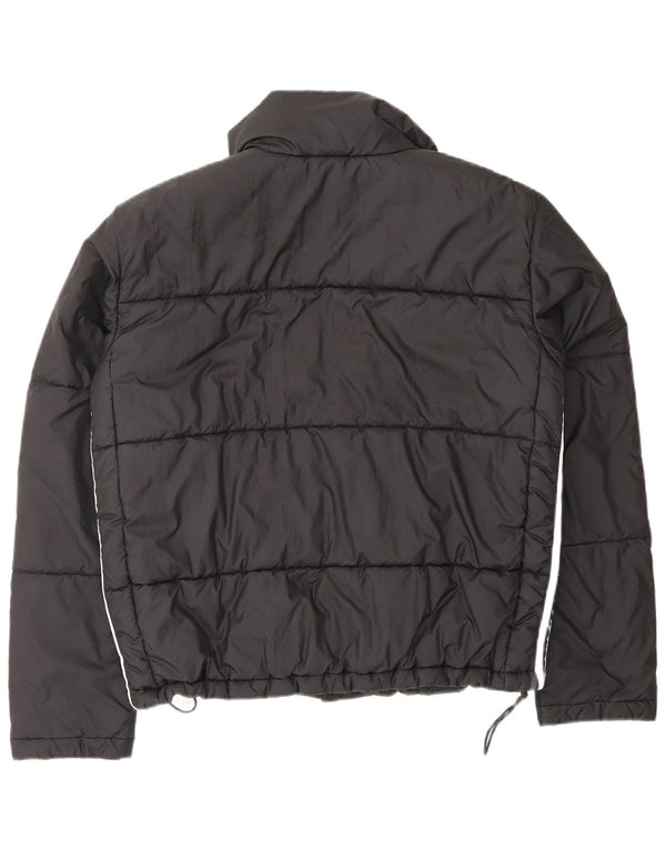 Adidas Veste matelassée surdimensionnée pour femme UK 10 Petit Noir Polyester