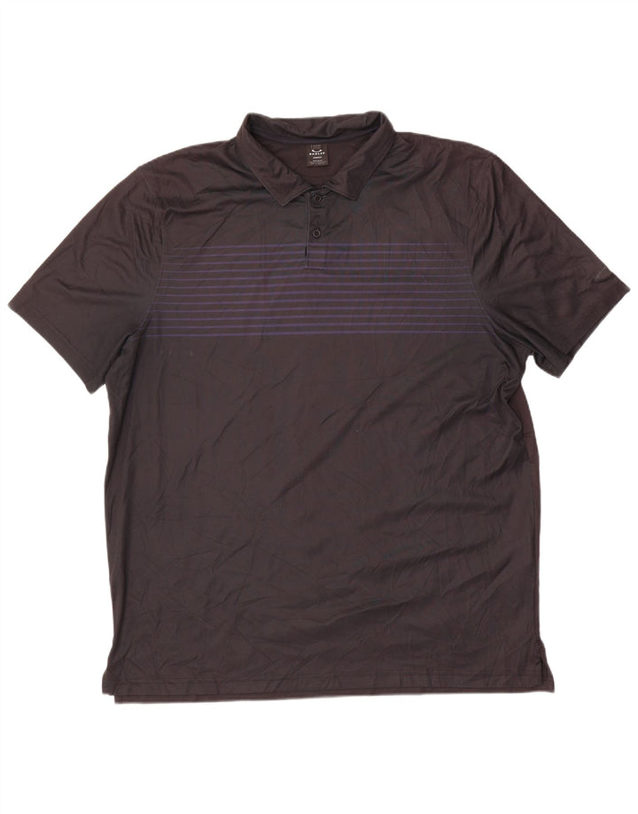 Oakley Polo Homme 2XL Noir Rayé Polyester
