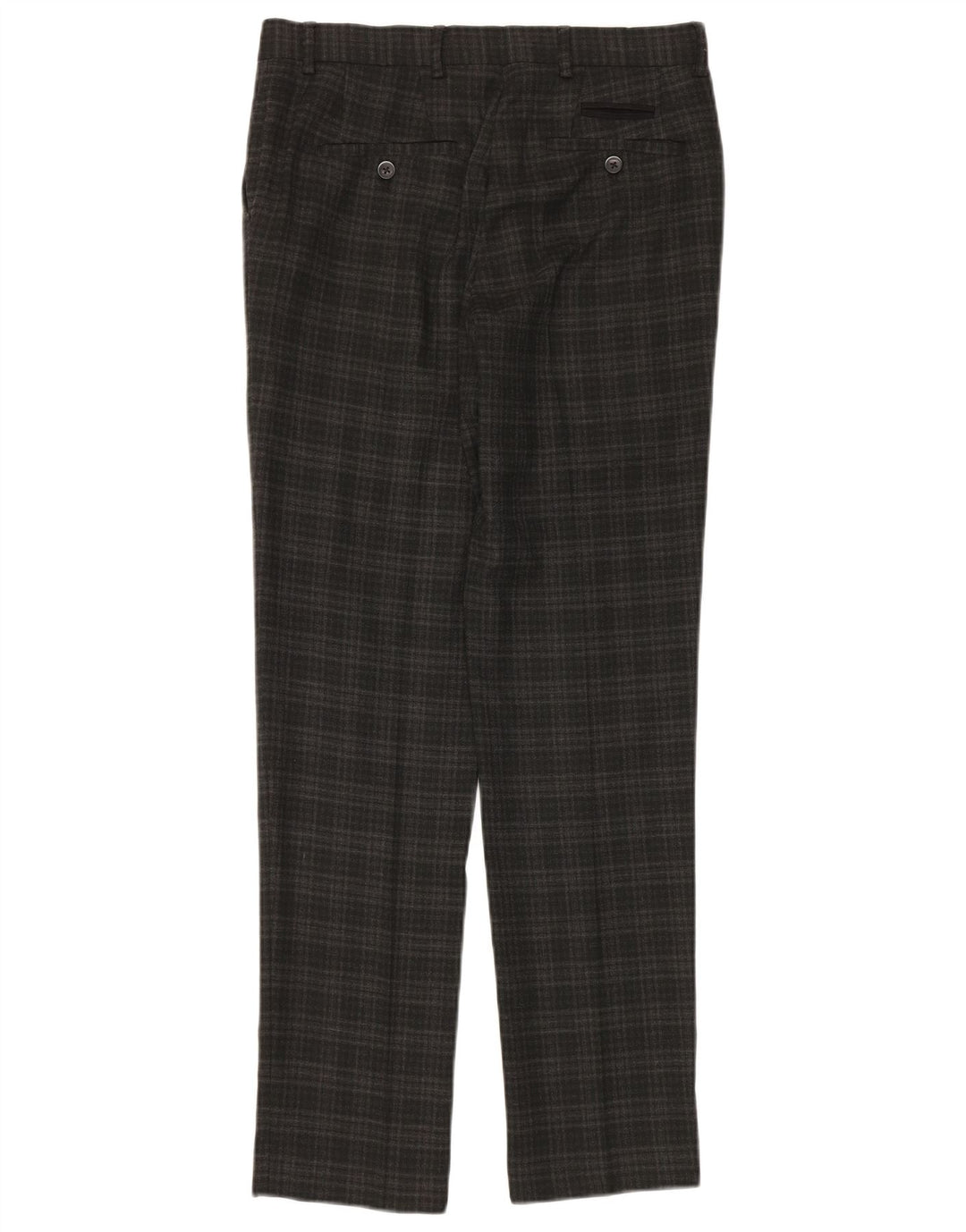 Penguin Pantalon de Costume Slim Homme W30 L32 Gris à Carreaux Polyester
