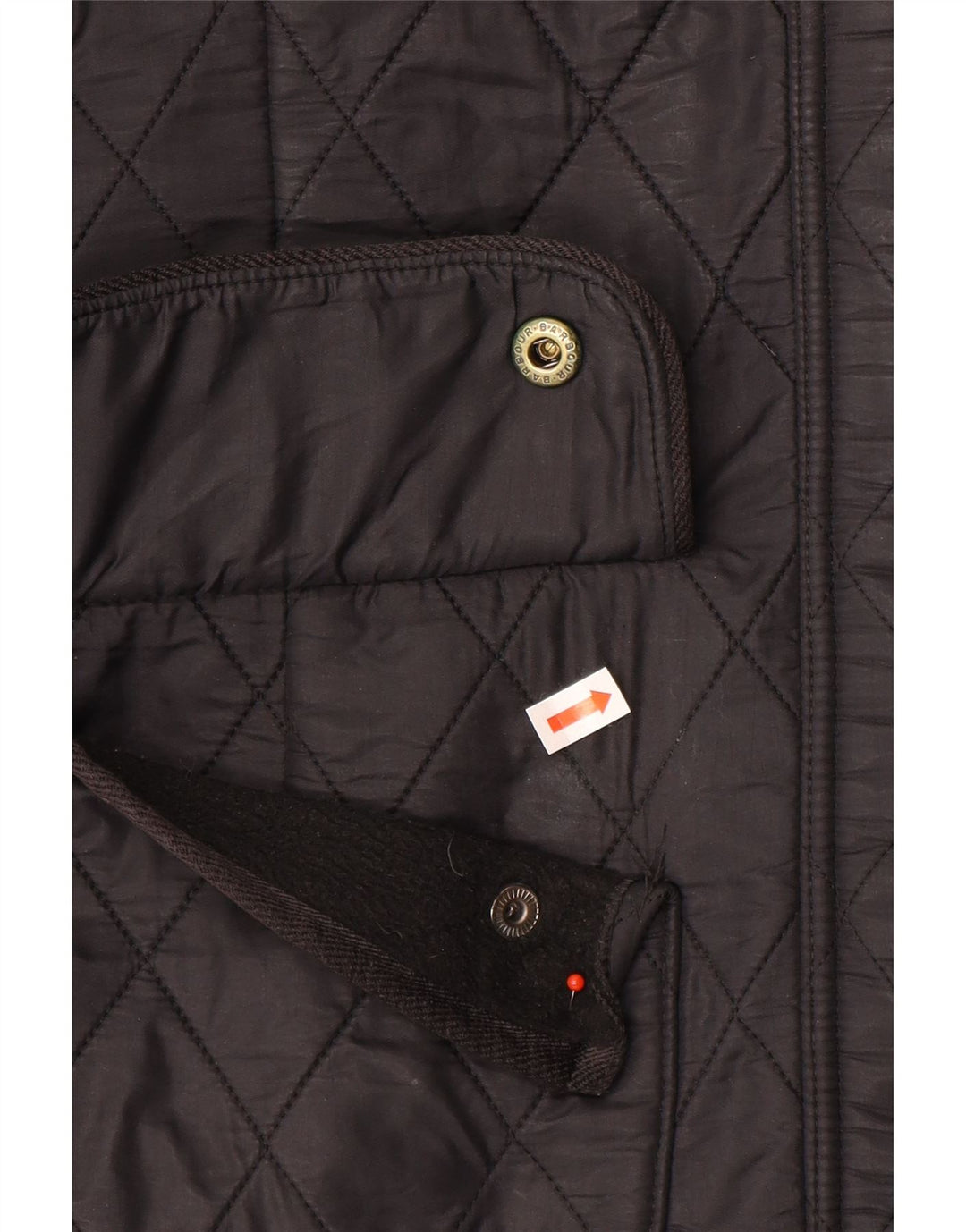 Barbour Veste utilitaire matelassée pour femme UK 12 Medium Noir