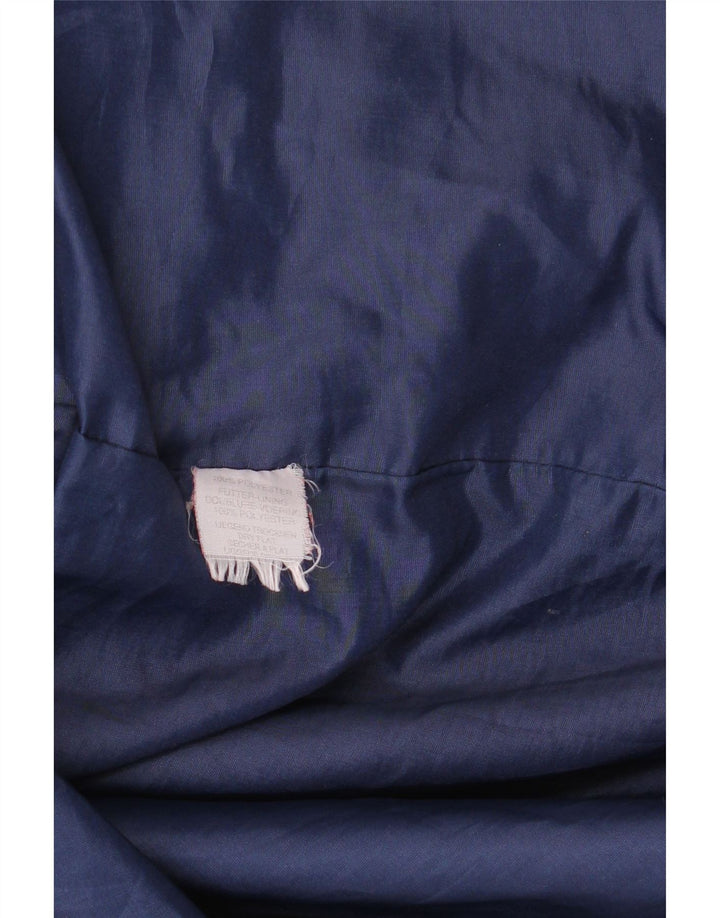 vintage Womens Overcoat Overcoat UK 16 Grand Polyester Géométrique Rouge