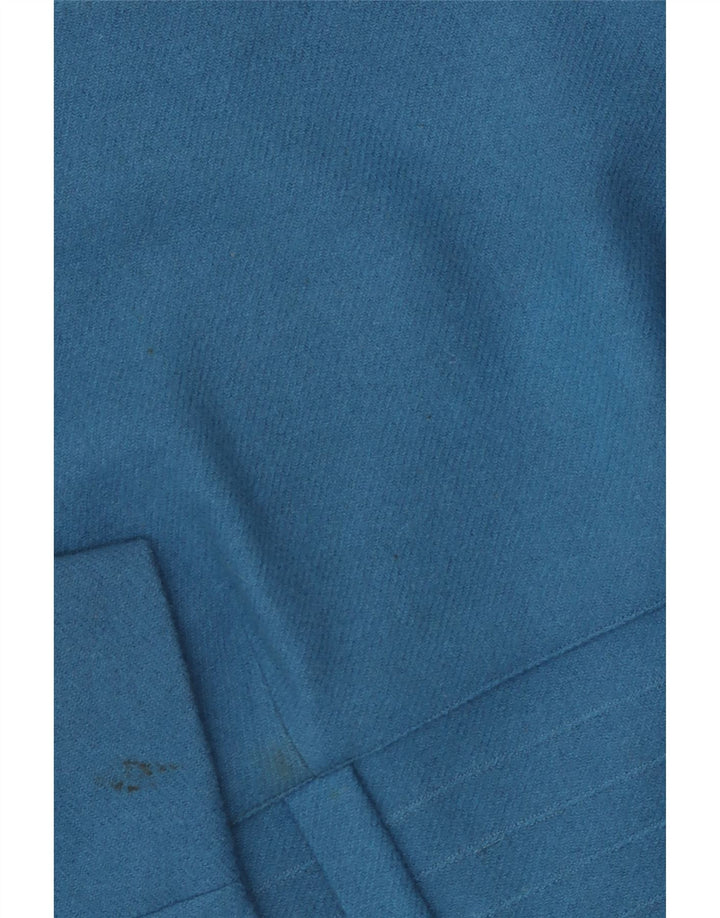 VINTAGE Robe fourreau à manches 3/4 pour femme UK 12 Bleu moyen