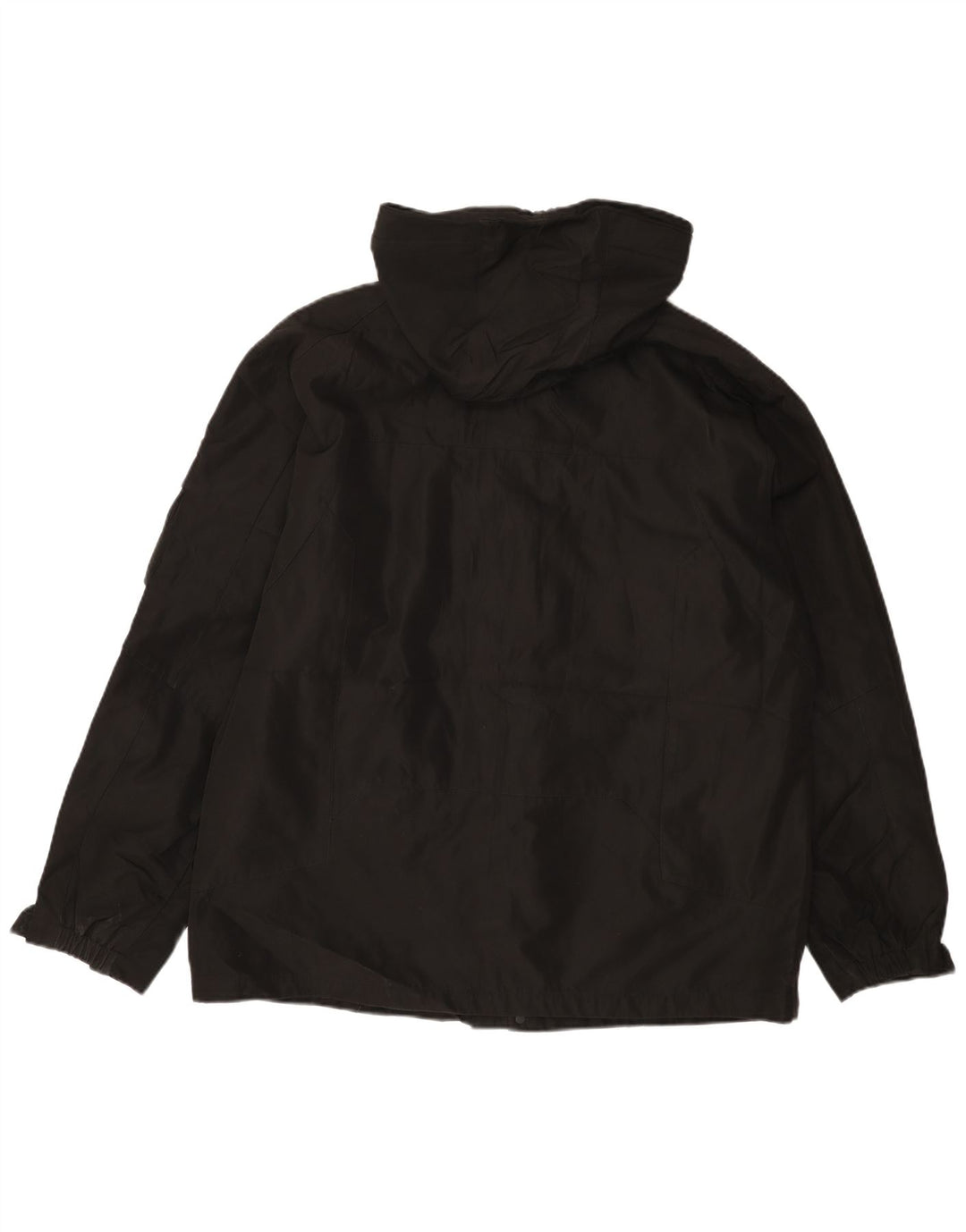 Calvin Klein Veste coupe-vent à capuche pour homme UK 40 Large Noir Polyester