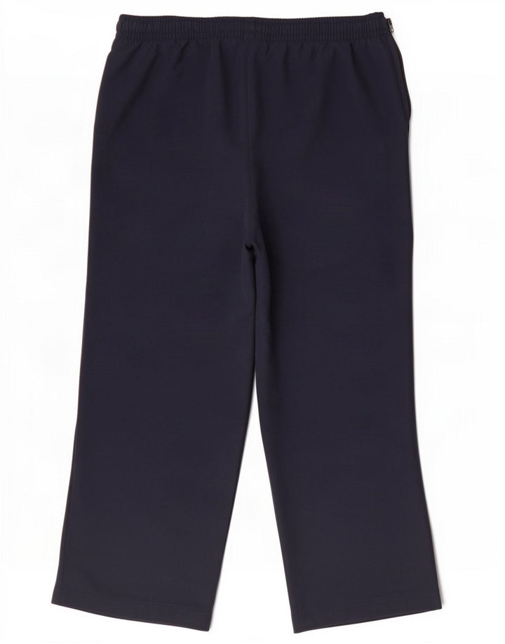 Reebok Pantalon de Survêtement Capri Femme UK 10 Small Bleu Marine Polyester