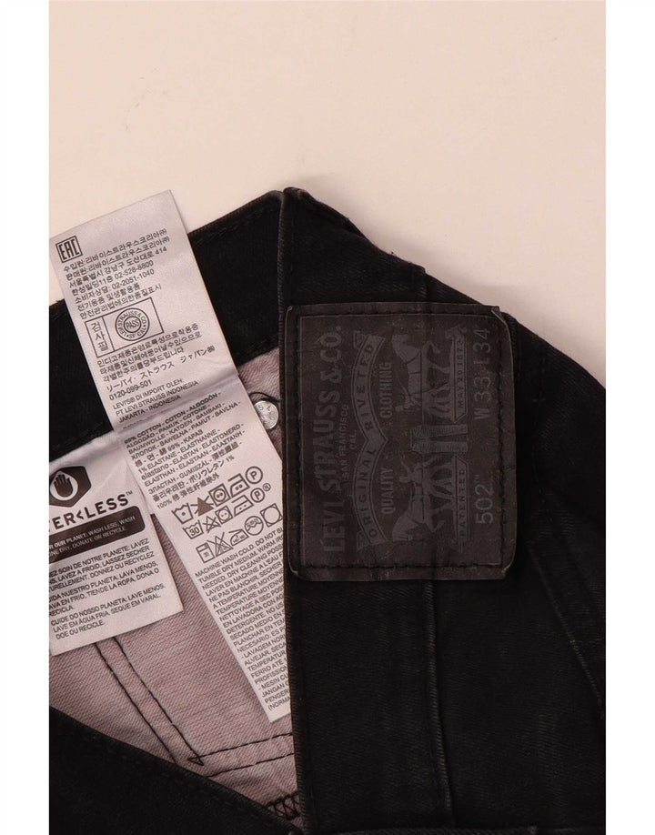 Levi's Jean 502 Tapered Homme Noir Coton W33 L34