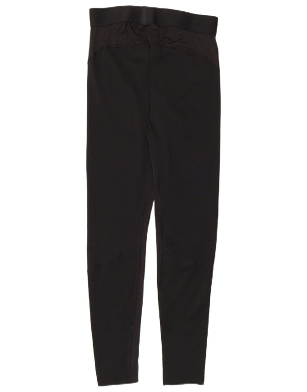 Adidas Femmes Primegreen Leggings UK 14 Grand Noir Polyester