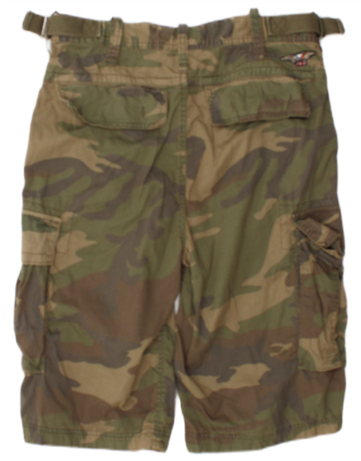 Tommy Hilfiger Short Cargo Homme W32 Coton Kaki Moyen