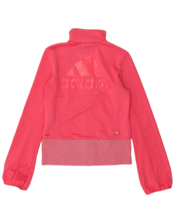 ADIDAS Femmes Clima 365 Graphic Survêtement Top Veste UK 10 Petit Rose
