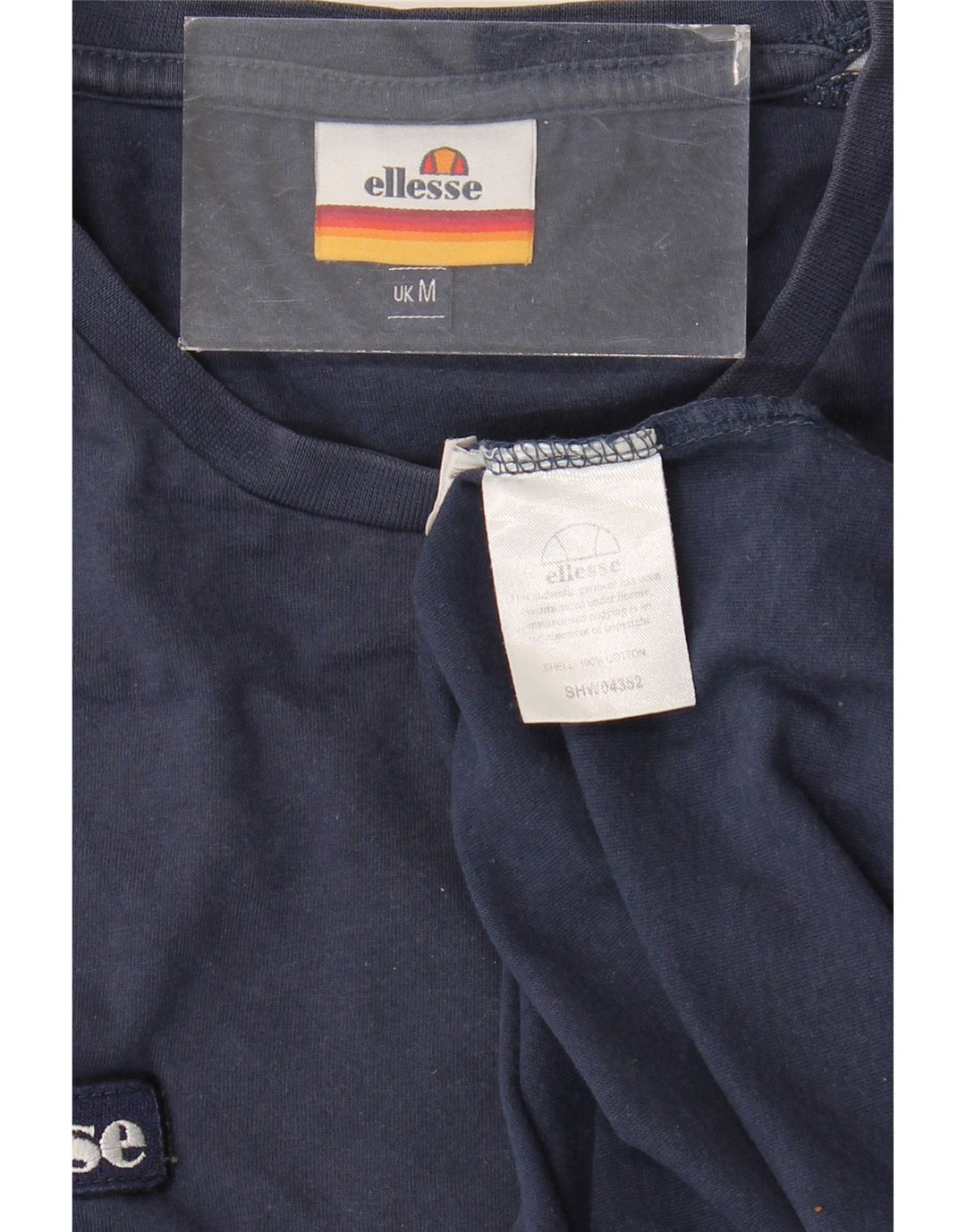 ELLESSE T-Shirt Homme Bleu Marine Moyen Colourblock Coton