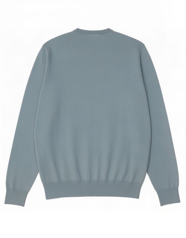 Marks & Spencer Pull Col V Homme Bleu Moyen Coton