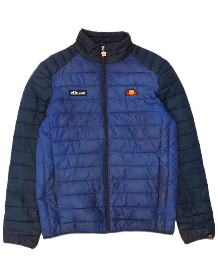 Ellesse Veste matelassée pour homme UK 38 Bleu moyen Polyester colour block