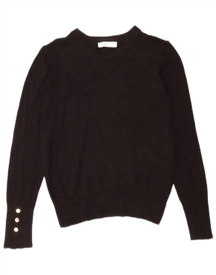 Zara Pull col bateau pour femme UK 12 Noir moyen