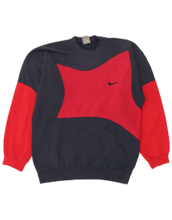 Nike Sweat-shirt pour homme UK 39/41 Bleu marine moyen Colourblock