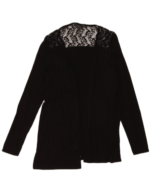 Lipsy Cardigan ouvert pour femme UK 44 en viscose florale noire moyenne