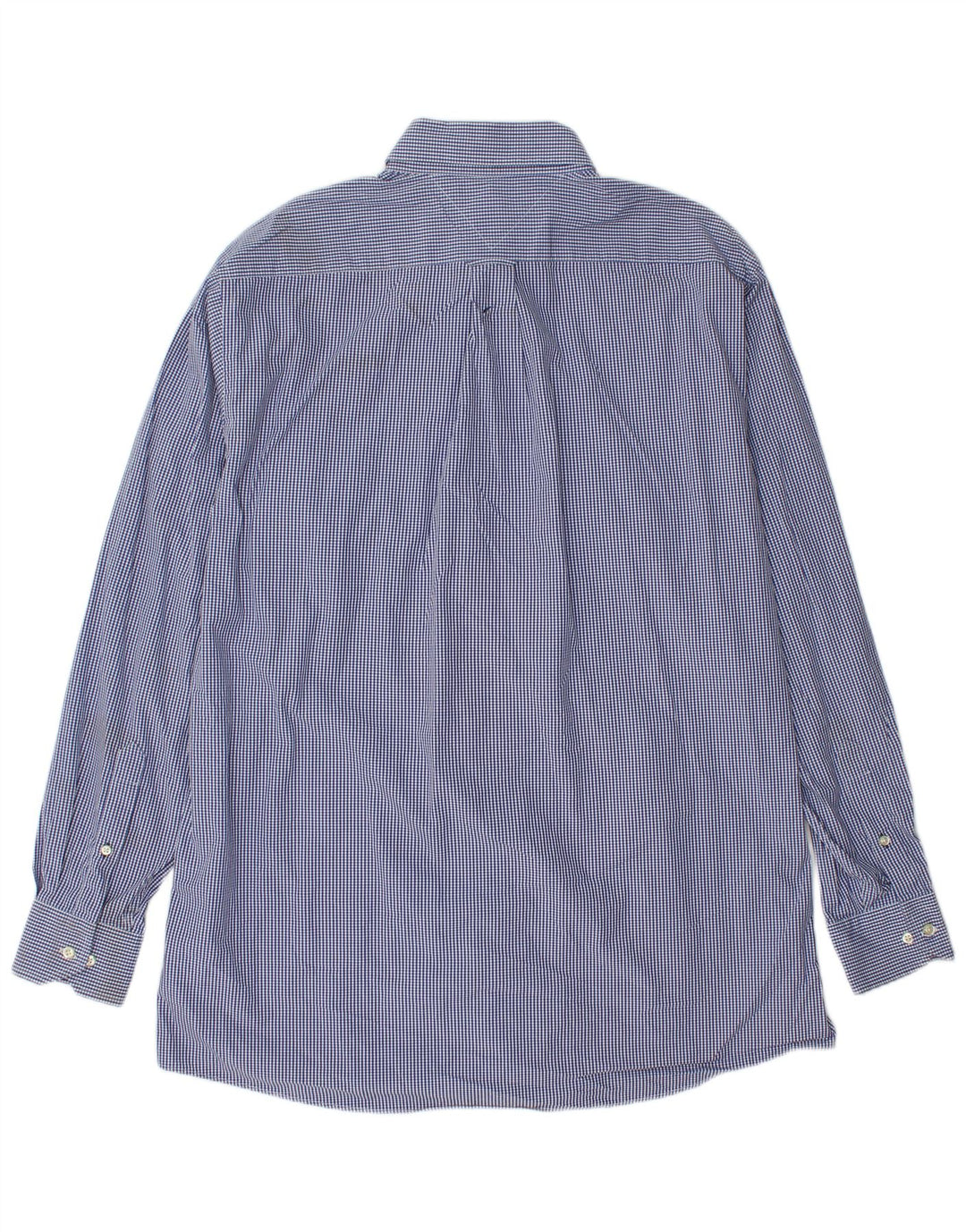 Tommy Hilfiger Chemise haute pour homme Taille 17 XL Bleu Vichy Coton