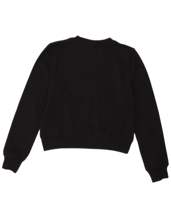 NIKE Sweat-shirt pour femme UK 6 XS Noir Polyester