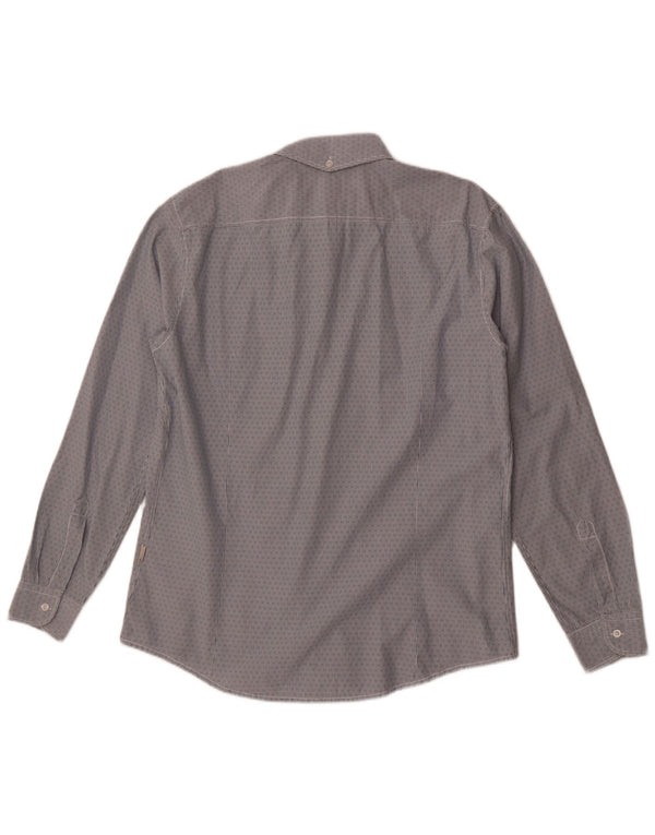 Hugo Boss Chemise Slim Fit 2XL en coton rayé bleu