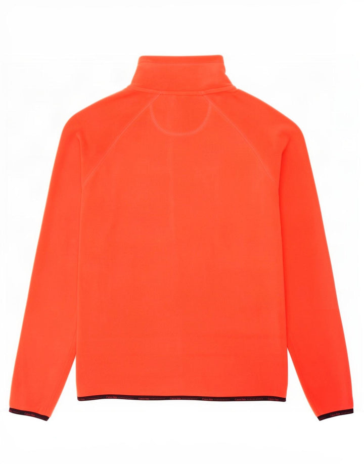 Calvin Klein Veste polaire graphique pour femme UK 14 Rouge moyen Polyester