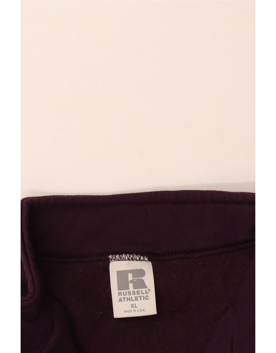 Russell Athletic Sweat-shirt à col zippé pour femme UK 18 XL Coton marron