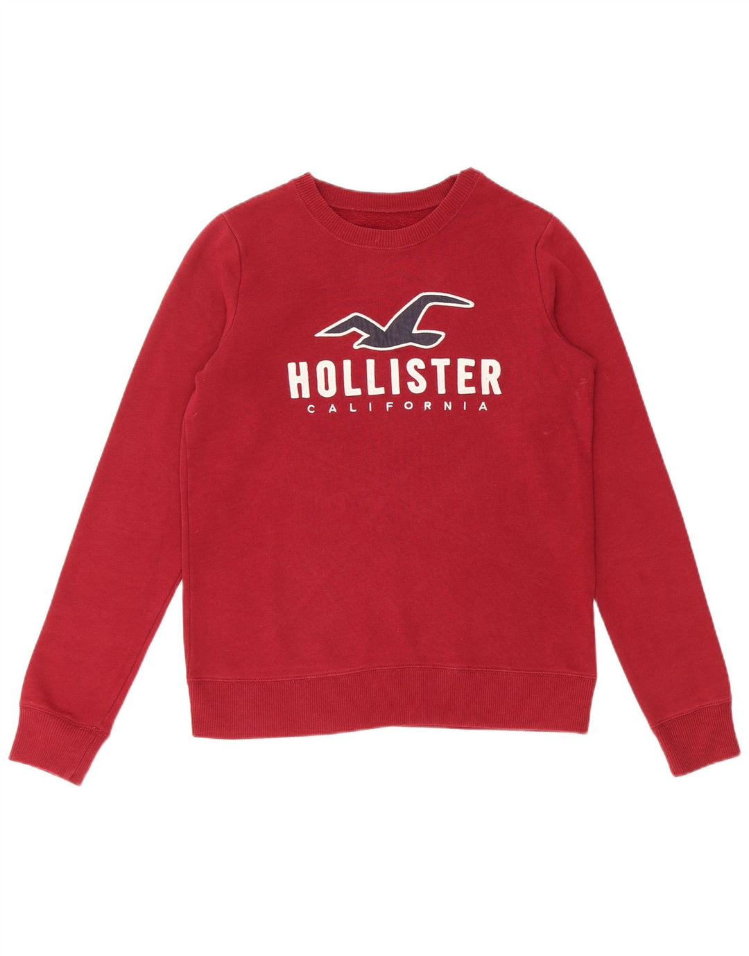 HOLLISTER Sweat-shirt graphique pour hommes XS en coton bordeaux