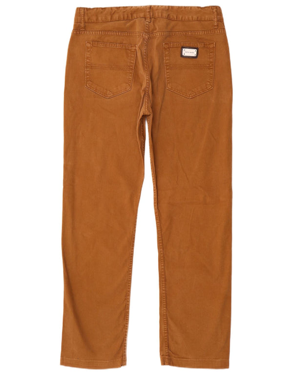 Pierre Cardin Pantalon décontracté droit pour homme IT 46 Small W34 L30 Marron