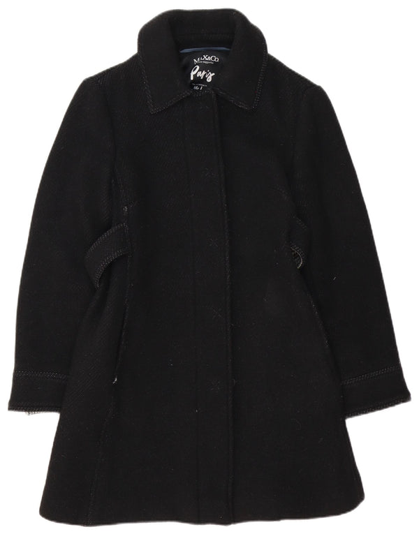 Max&Co. Manteau Femme UK 8 Petite Laine Noire