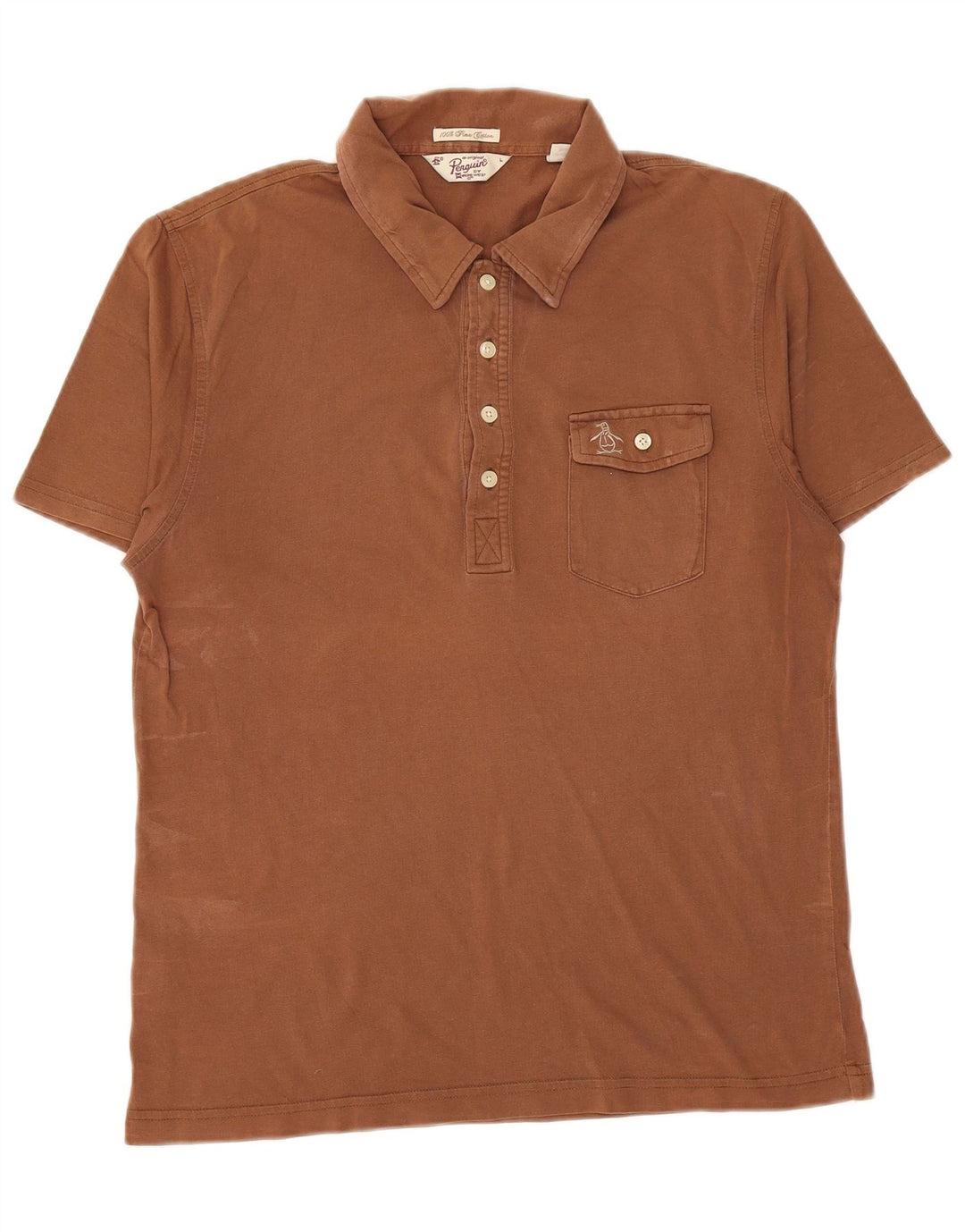 PENGUIN Polo Homme Grand Marron Coton