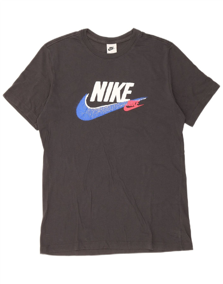 Nike T-Shirt Graphique Homme Gris Moyen Coton