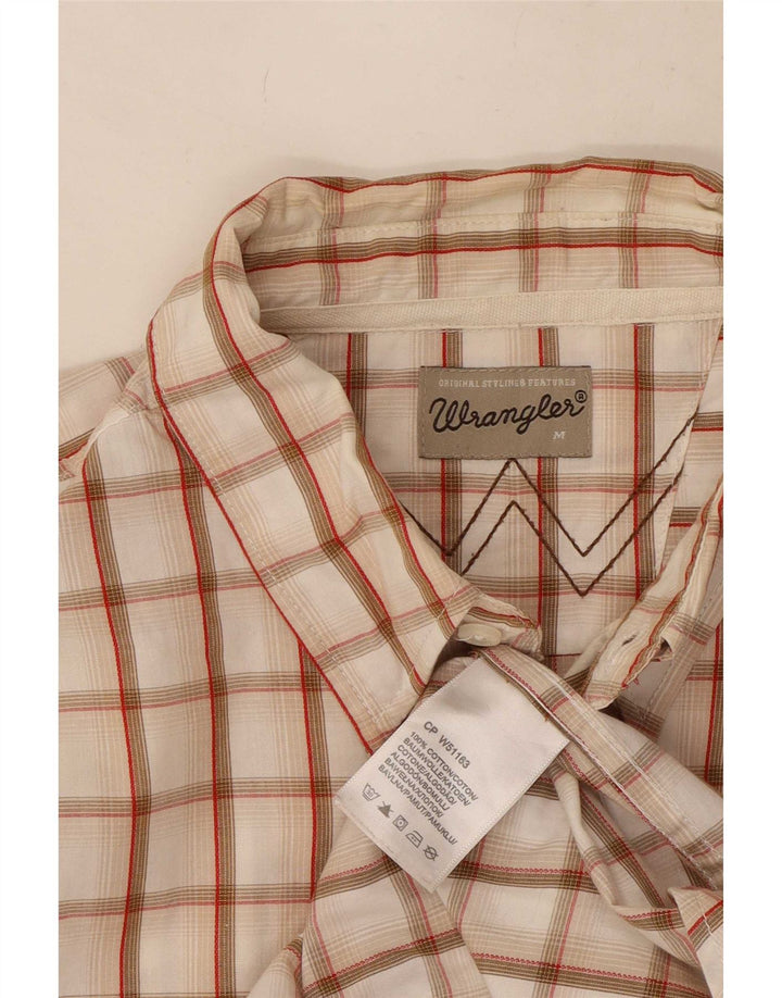 Wrangler Chemise Homme Beige Moyen Carreaux Coton