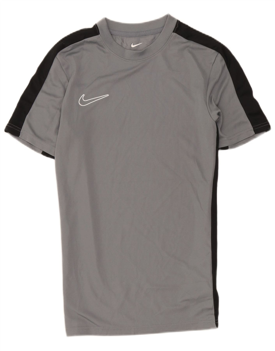 Nike Hommes Dri Fit Slim Fit T-Shirt Haut Petit Gris Colorblock Polyester