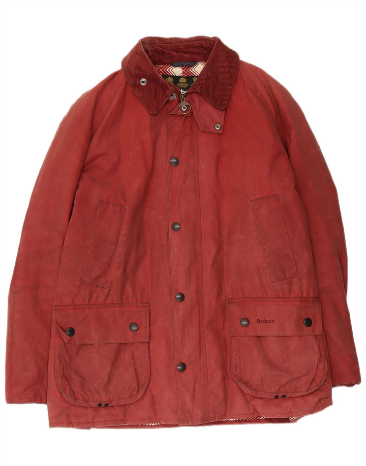 Barbour Veste en coton ciré pour homme UK 40 Grand coton rouge